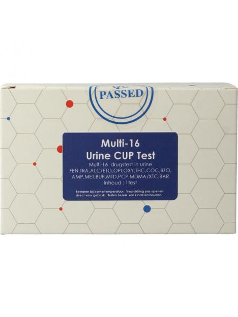 Testjezelf.nu multi 16 drugstest cup urine