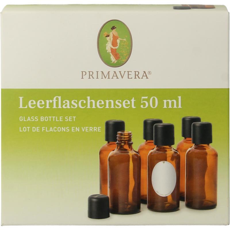 Primavera lege flessen set 50ml bruin