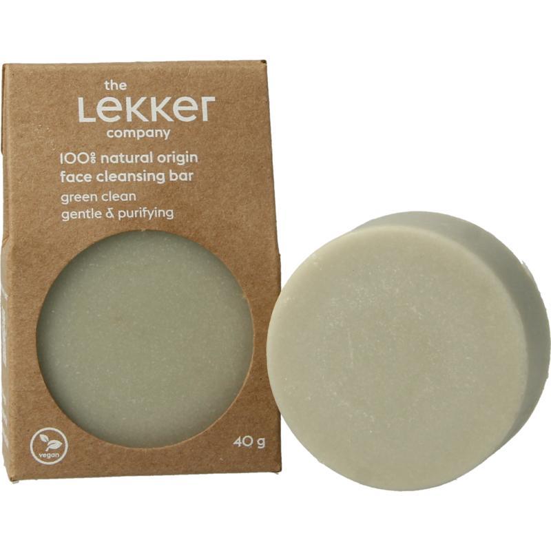 Lekker Company face bar green clean