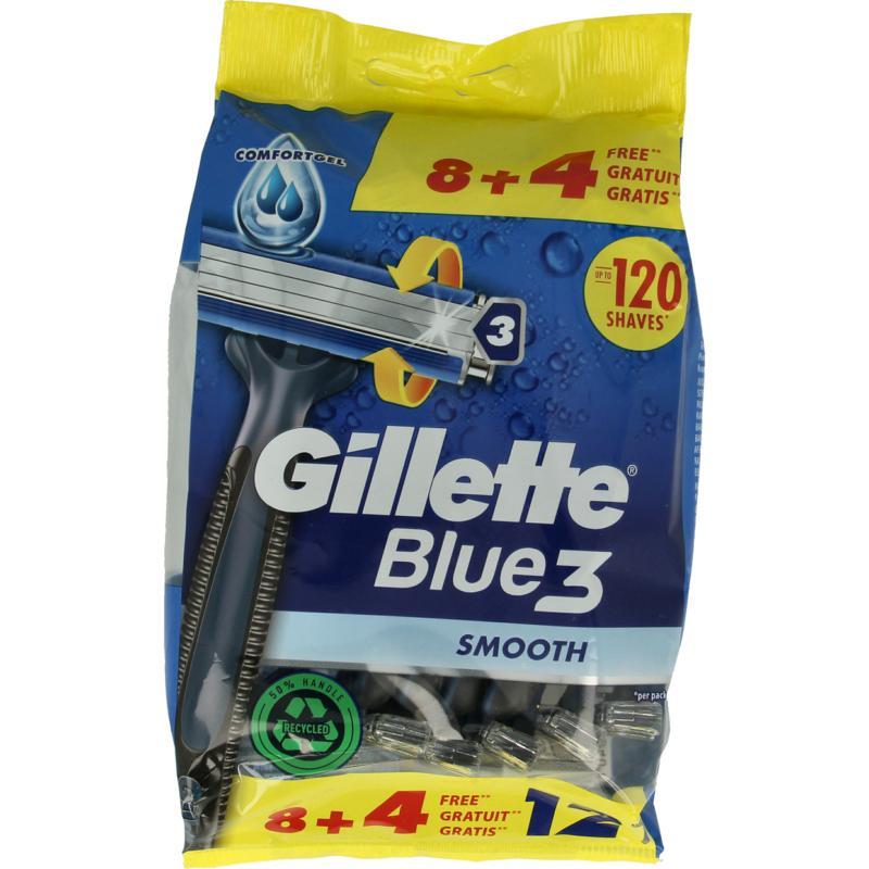 Gillette Gillette blue iii wegwerp 8+4