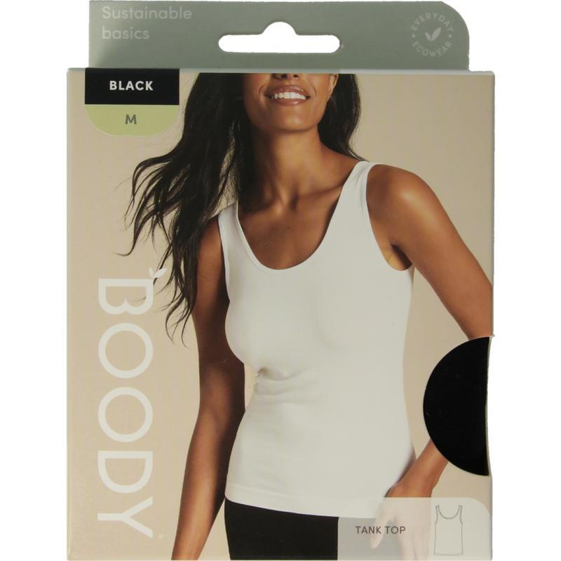 Boody tank top zwart medium