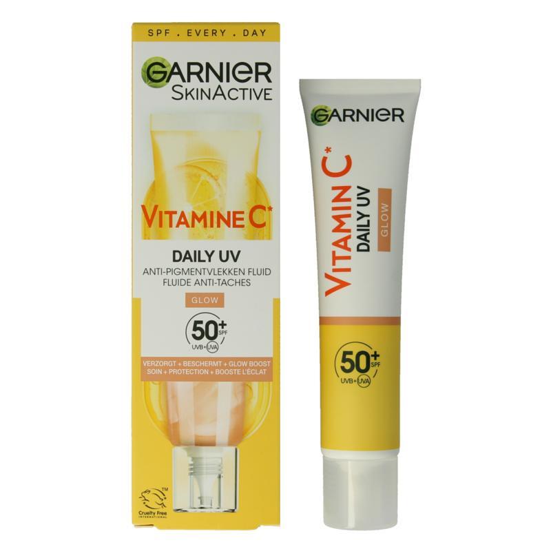 Garnier skinact vitc glow uv fl spf50+