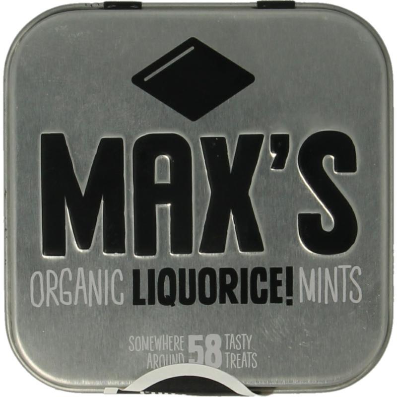 Max Mints Liguorice blikje vierkant