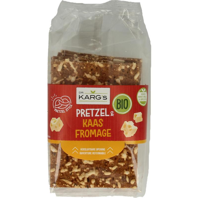 Dr Karg crackers pretzel kaas bio