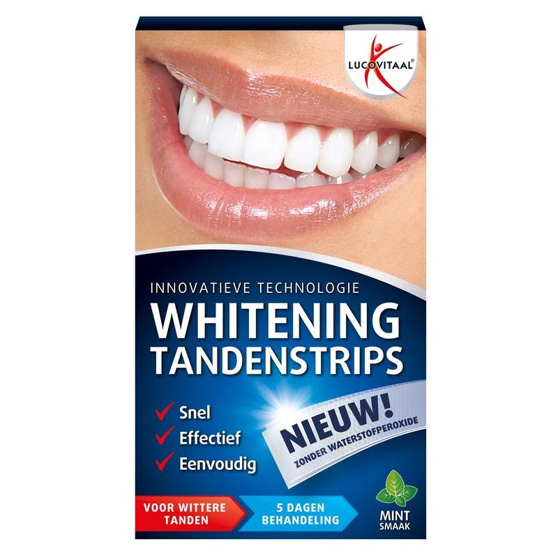 Lucovitaal Whitening tandenstrips mint