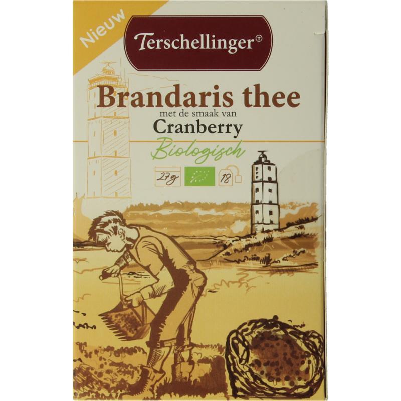 Terschellinger zwarte thee cranberry bio