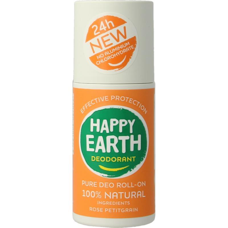 Happy Earth pure deo roll-on rose petitgr