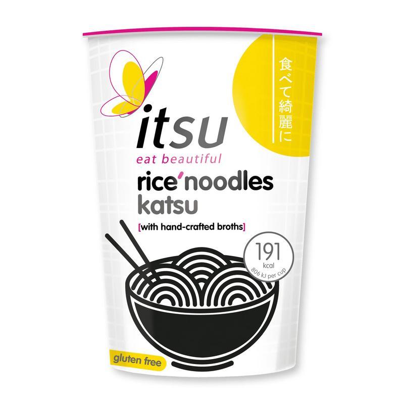 Itsu Katsu rice noodles cup