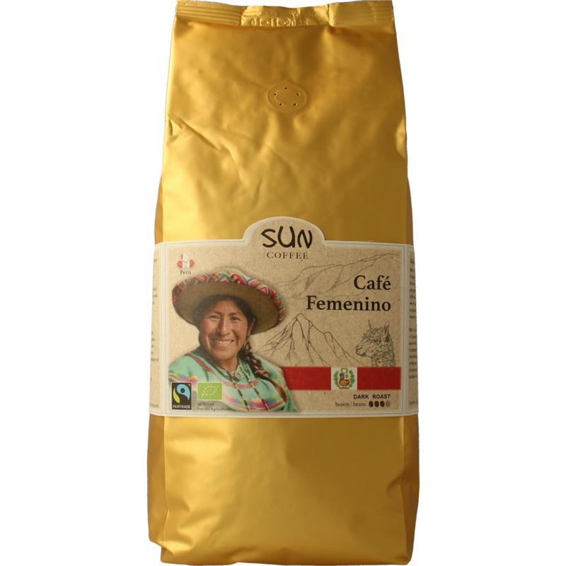 Sun Coffee cafe femenino bonen dark roast