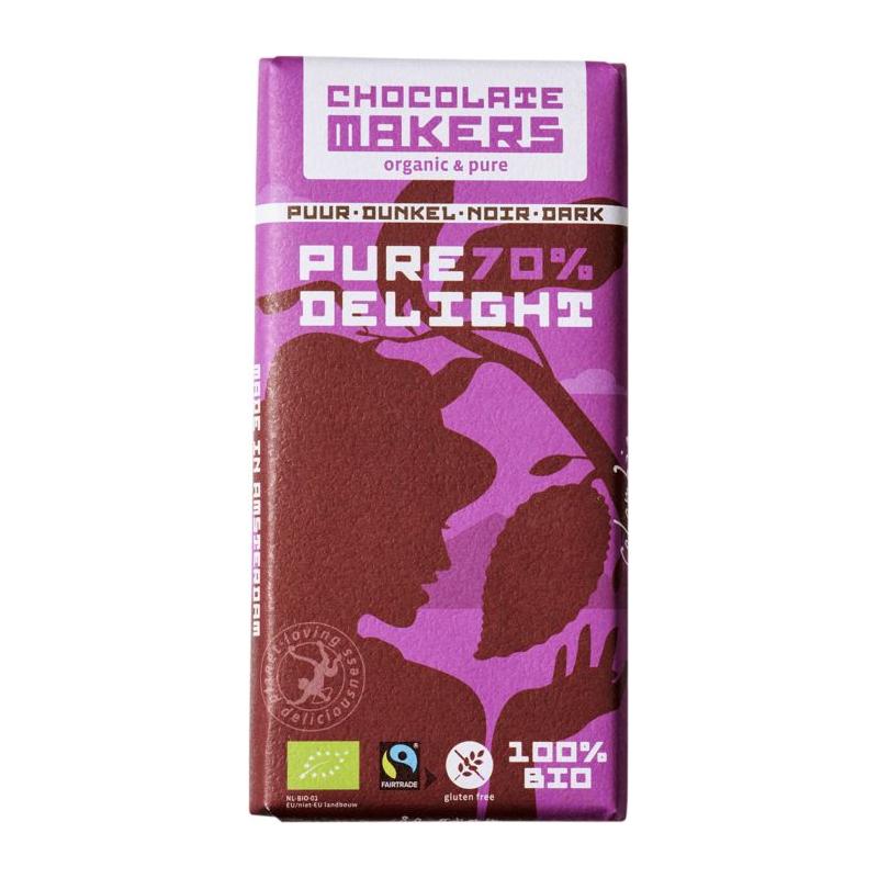 Chocolatemakers pure delight 70% puur bio