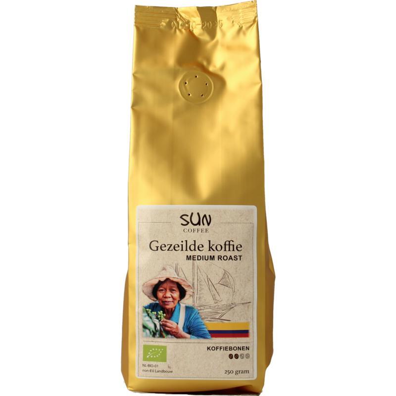 Sun Coffee gezeilde koffiebonen med roast