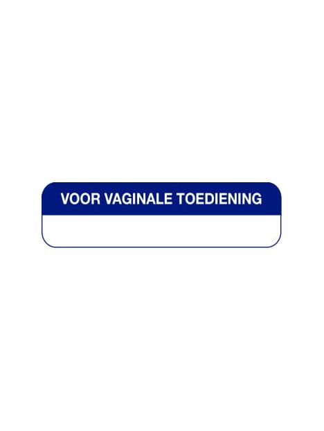 Strooketiket voor vaginale toediening 44 x 11 mm