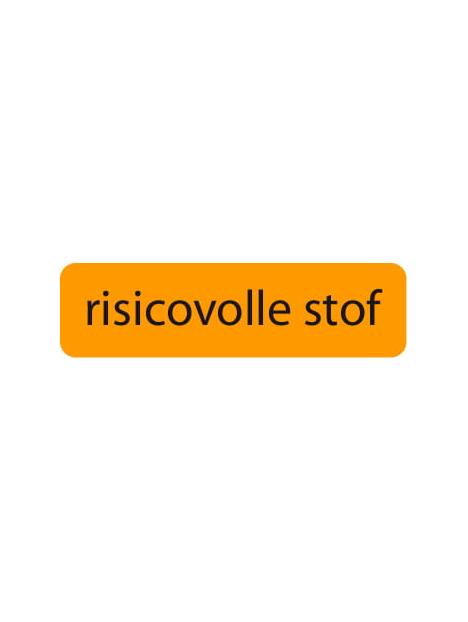 Strooketiket risicovolle stof 44 x 11 mm