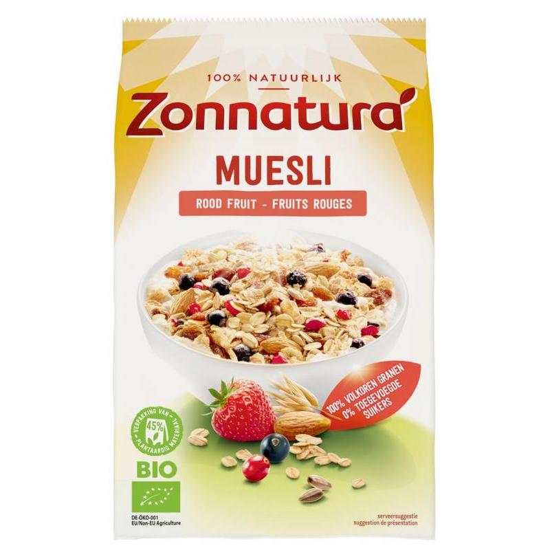 Muesli rood fruit bio