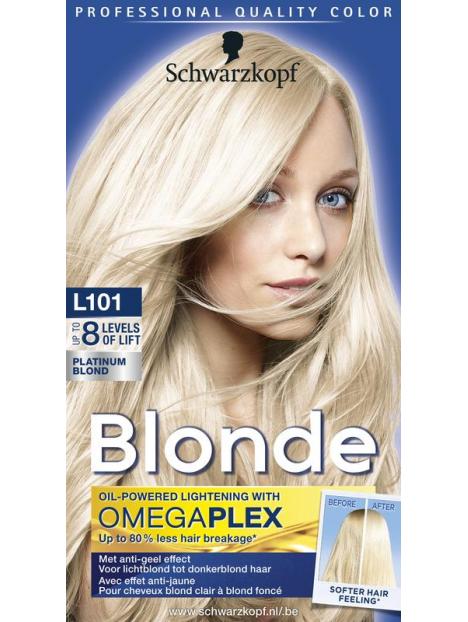 Blonde haarverf platinum blond L101