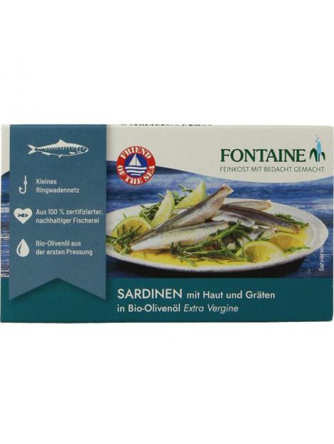 Sardines met huid en graat