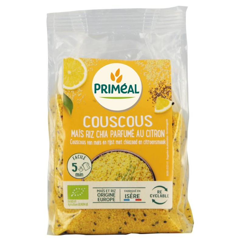 Couscous mais rijst en chia citroen bio