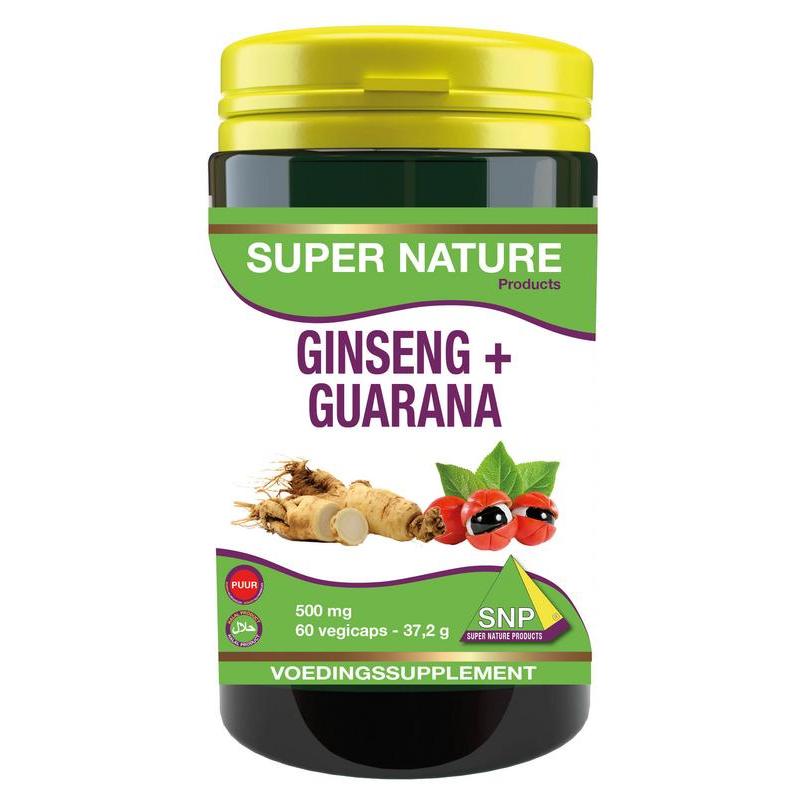 Ginseng guarana 500 mg puur