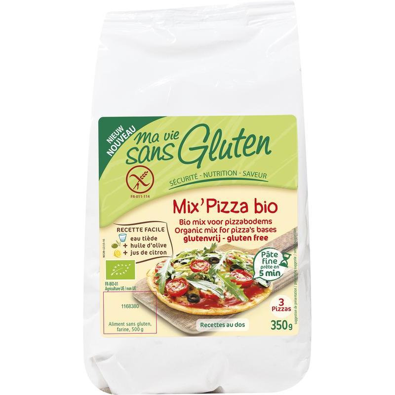 Mix voor pizzabodems glutenvrij bio