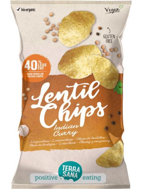 Lentil chips Indian curry