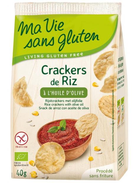 Rijstcrackers met olijfolie glutenvrij bio