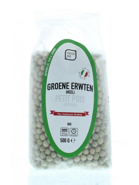 Groene erwten bio