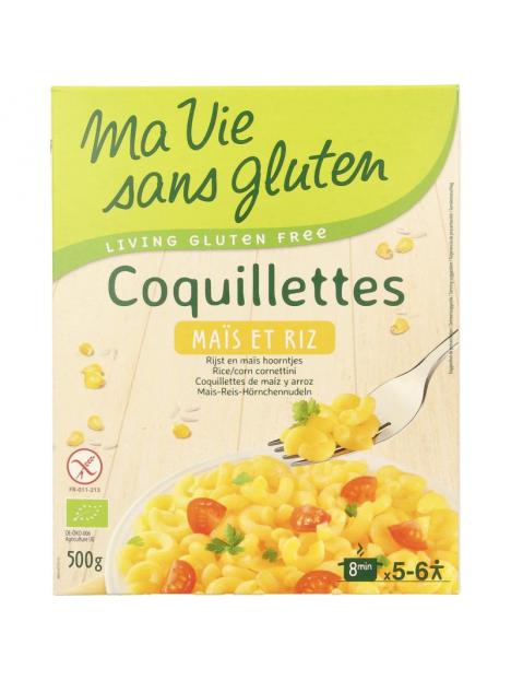 Macaroni van mais en rijst glutenvrij bio