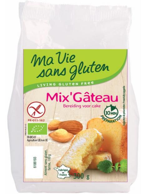 Cakemix quartre-quart glutenvrij bio