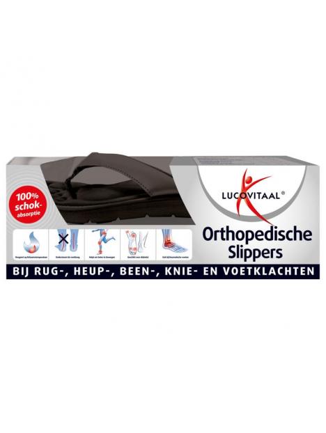 Orthopedische slippers 45-46 zwart