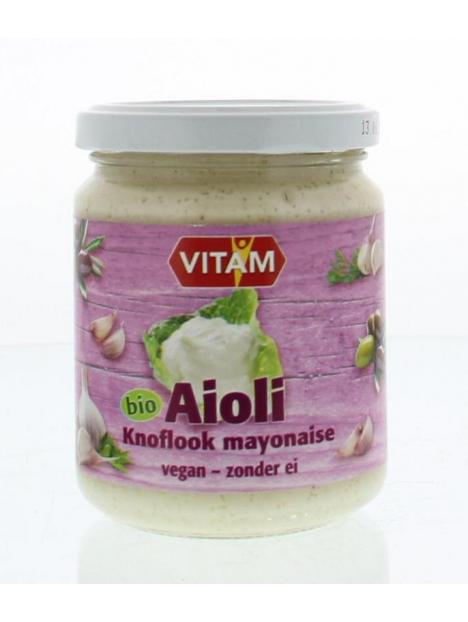 Aioli knoflook mayonaise bio