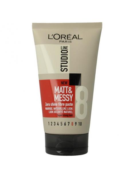 Studio line matt & messy shine free fibre paste