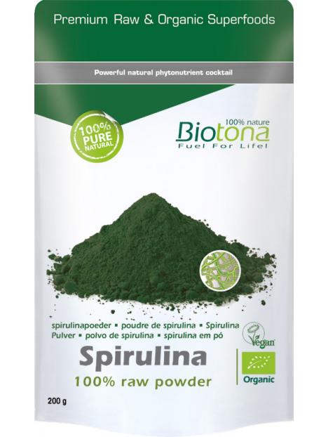 Spirulina raw powder bio