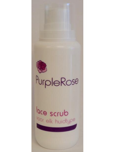 Purple rose face scrub