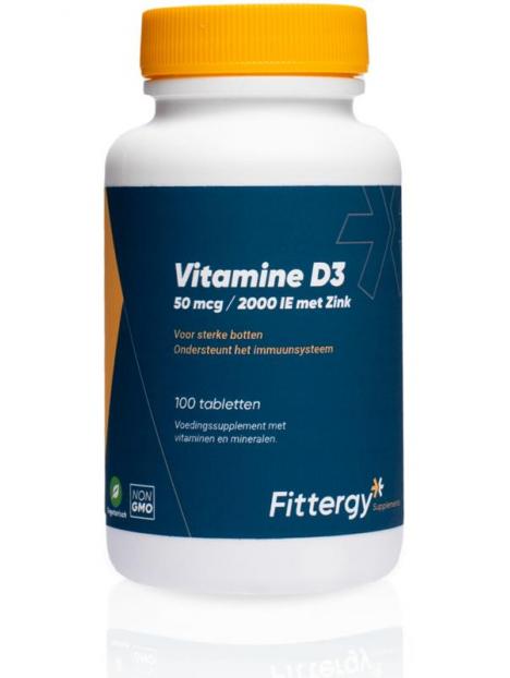 Vitamine D3 50 mcg met zink