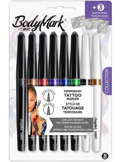 Tattoo marker assorti + fine 8+3