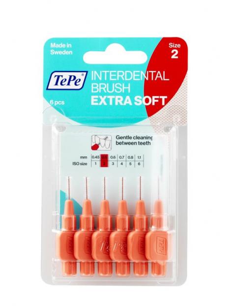 Interdentale rager extra soft 0.5 mm licht rood