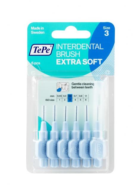 Interdentale rager extra soft 0.6 mm lichtblauw