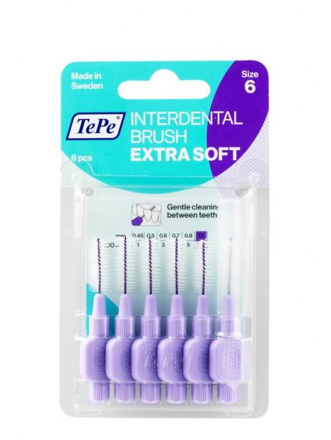 Interdentale rager extra soft 1.1 mm licht lila