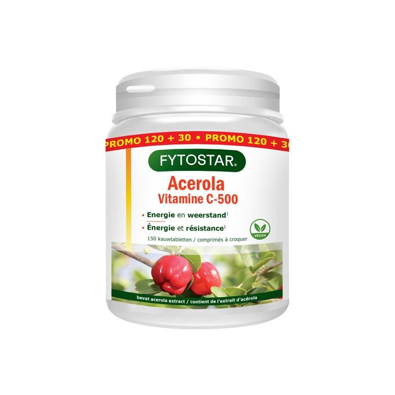 Acerola vitamine C 500 kauw