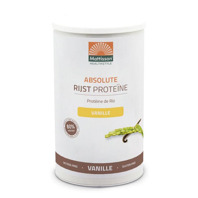 Absolute rijst proteine vanille vegan 80% bio