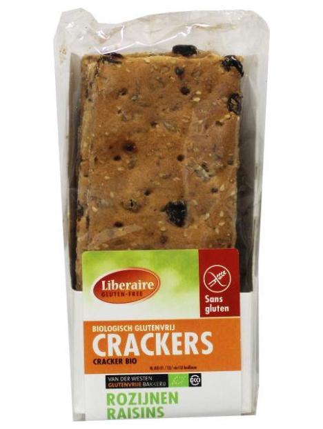 Crackers rozijnen bio