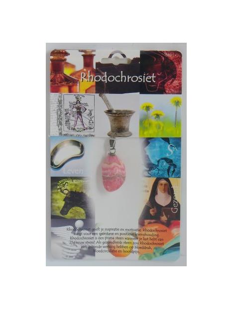 Hanger gezondheidssteen rhodochrosiet