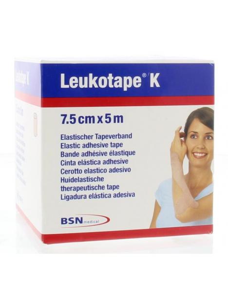 Leukotape K 5 m x 7.5 cm huidkleur