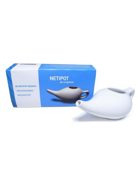 Neti pot aardewerk wit