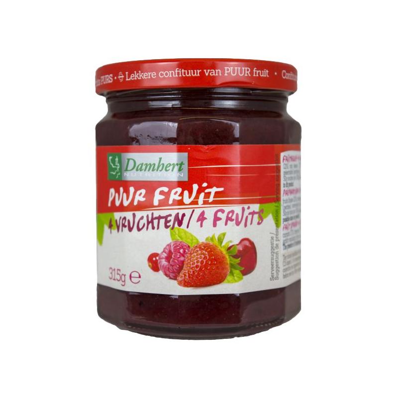 Puur fruit 4 Vruchten confiture