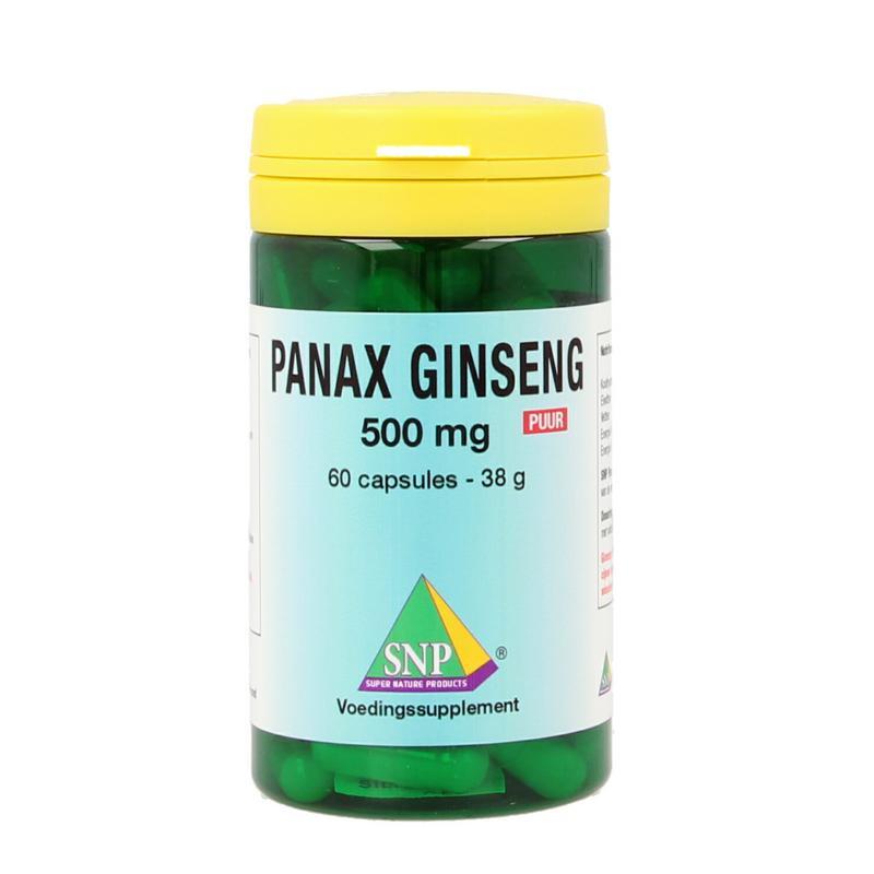 Panax ginseng 500 mg puur