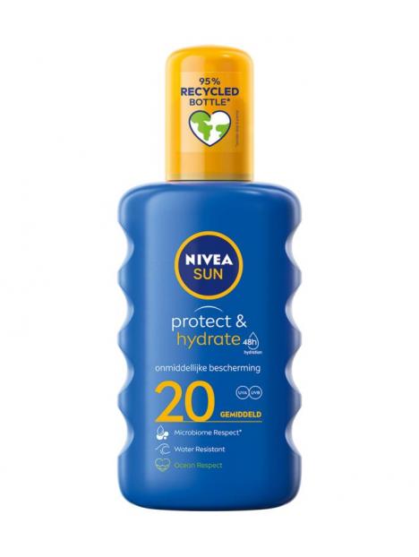 Sun protect & hydrate zonnespray SPF20