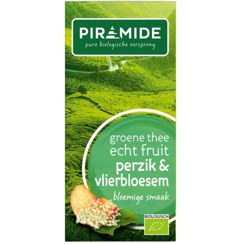 Groene thee perzik vlierbloesem bio