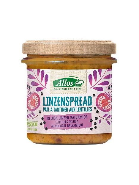 Linzenspread beluga balsamico bio