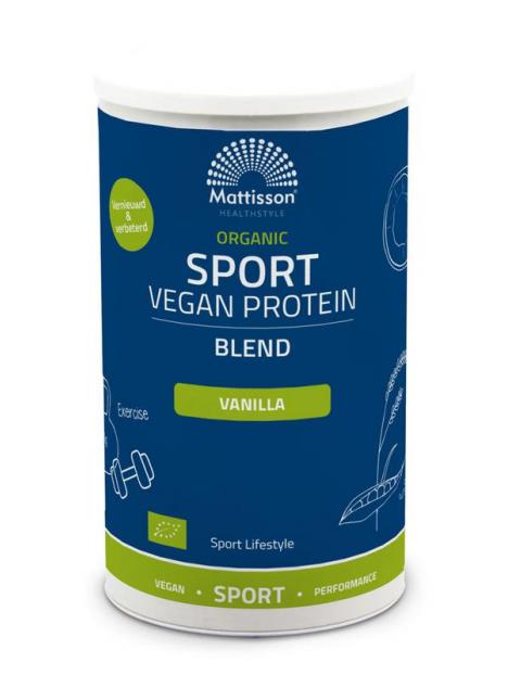 Organic sport vegan protein blend vanille